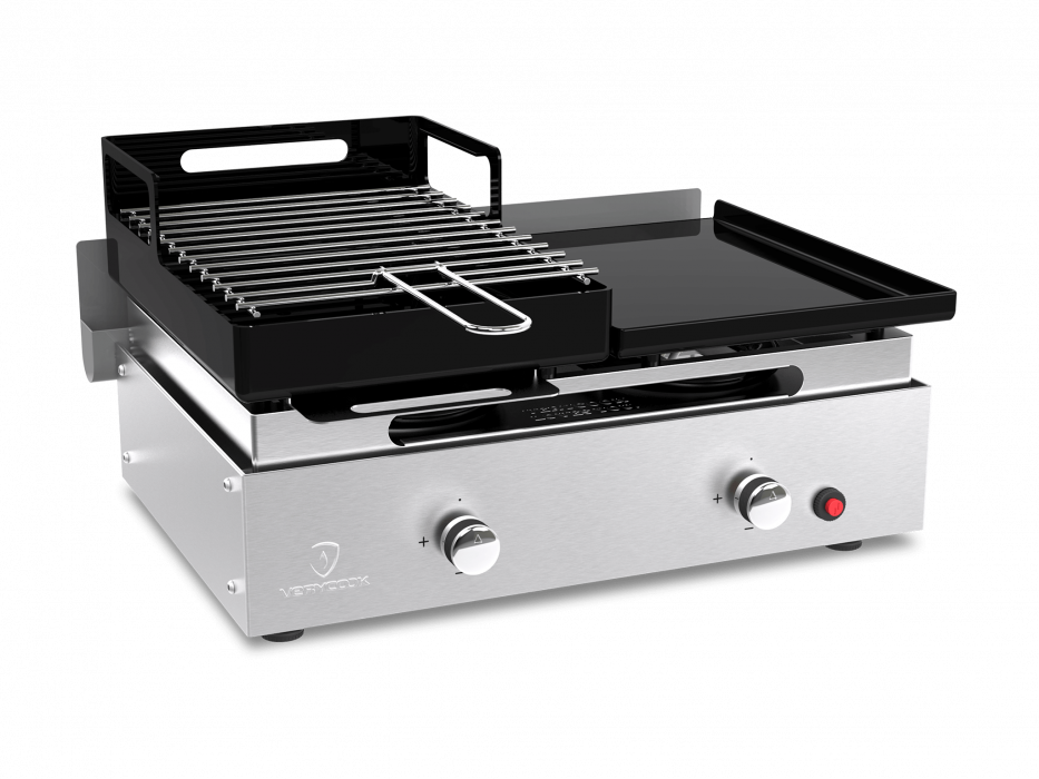 Verysmart 50/50: Mitad plancha, mitad barbacoa