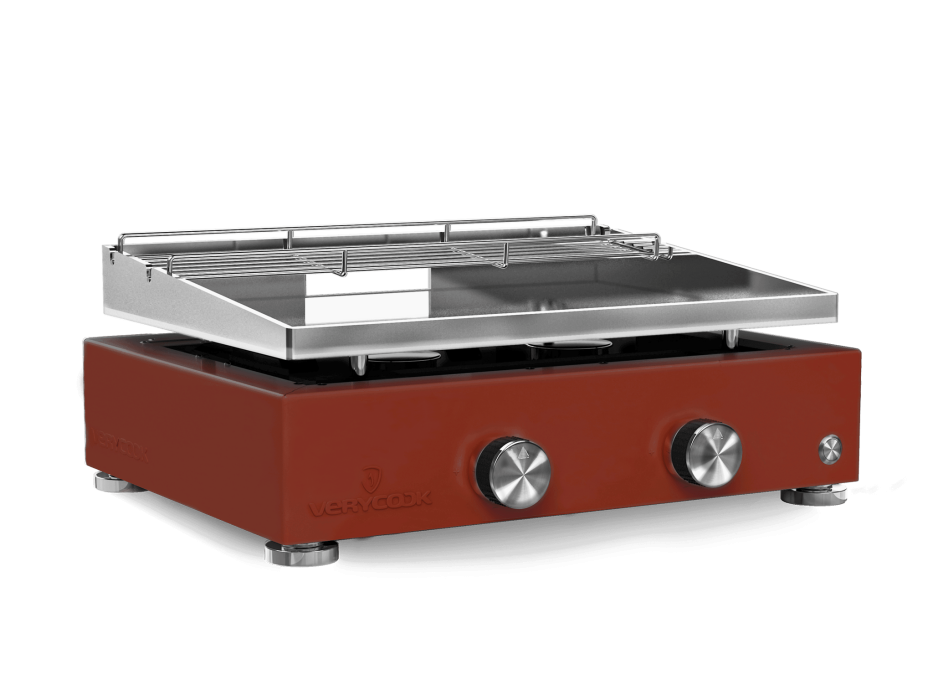 Plancha gaz inox 2 feux Simplicity